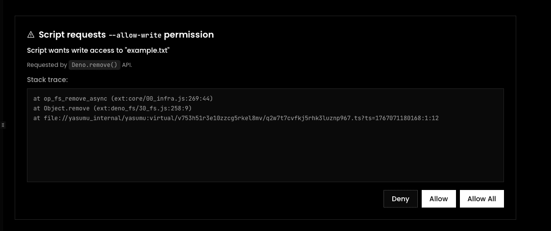 Permission Prompt