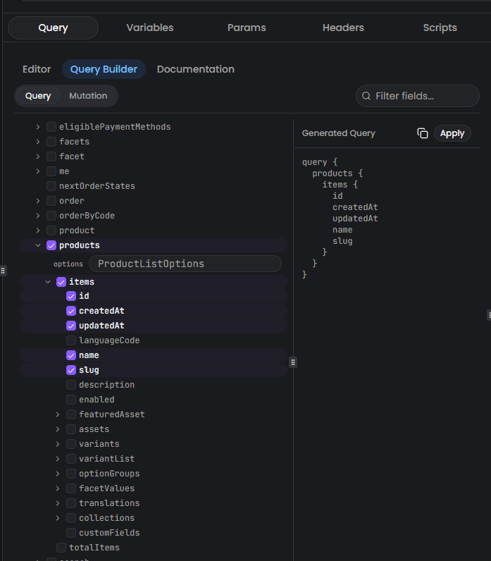 graphql-query-builder