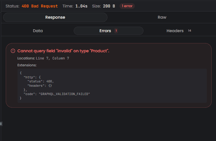 graphql-response-error