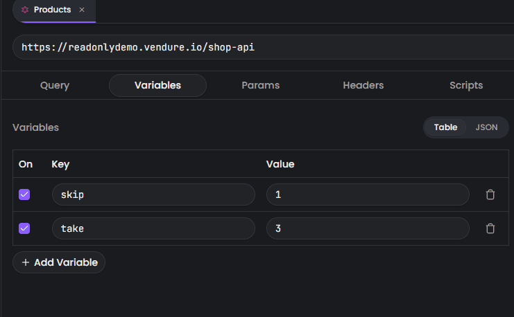 graphql-variables-editor