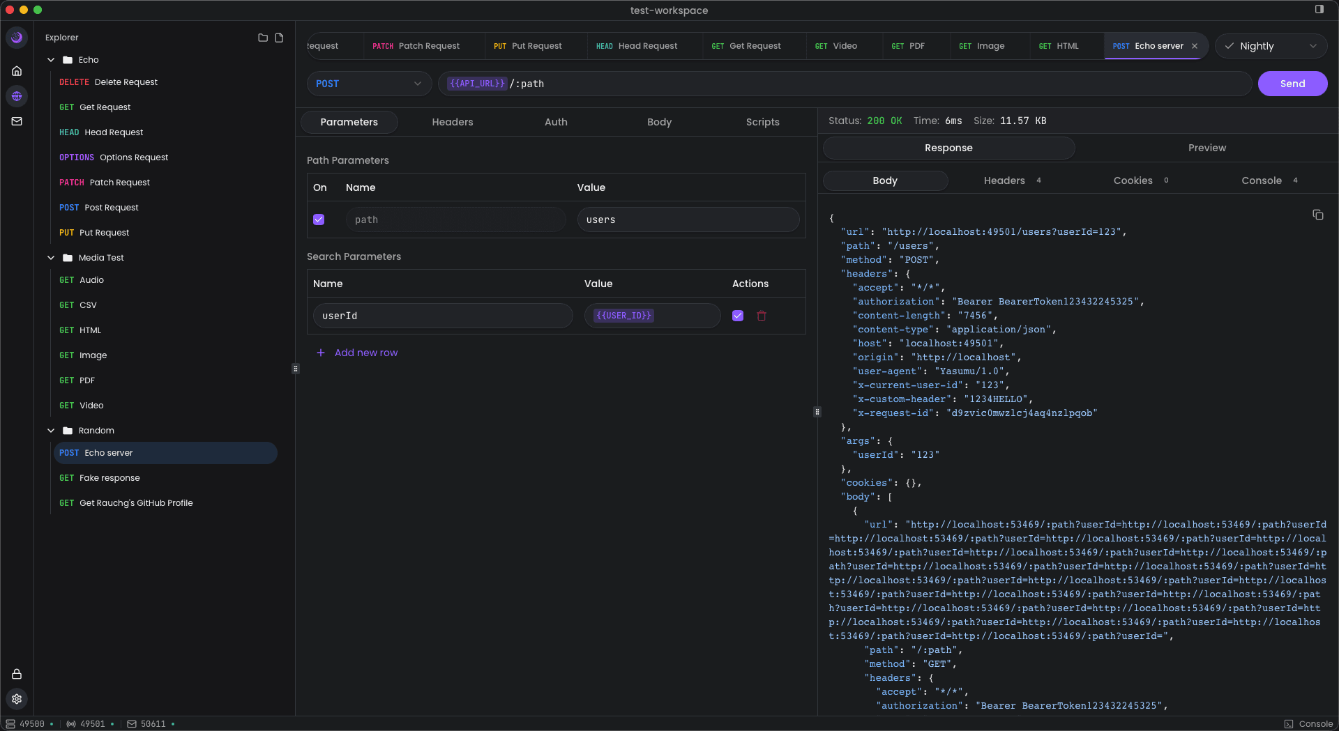 Request Editor