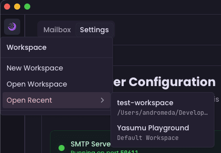 Switching Workspaces
