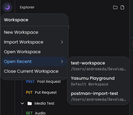 Switching Workspaces