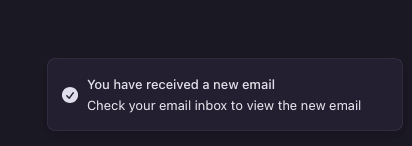 New Email Notification