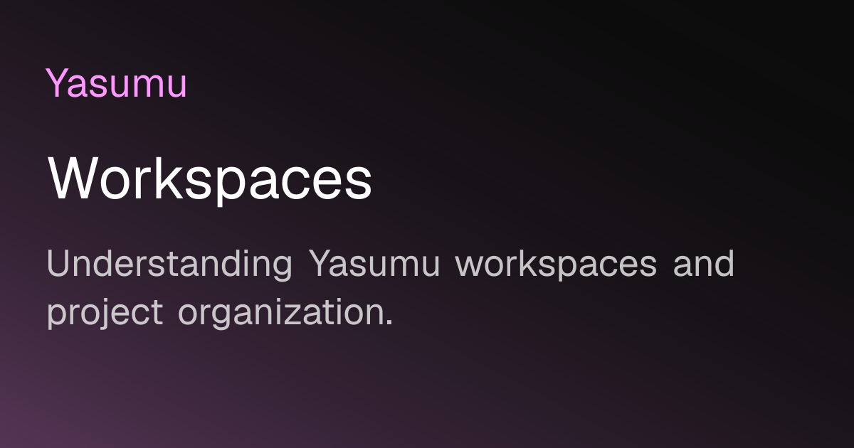 Workspaces